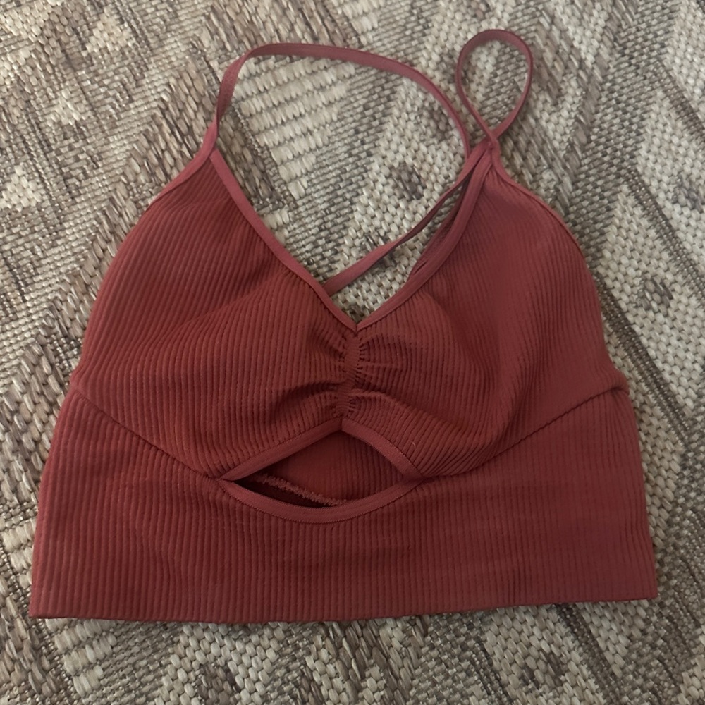 NWOT FP Movement by Free People Rust Low Impact Sports Bra XS